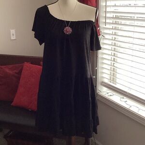 boho summer tiered gauze mini dress